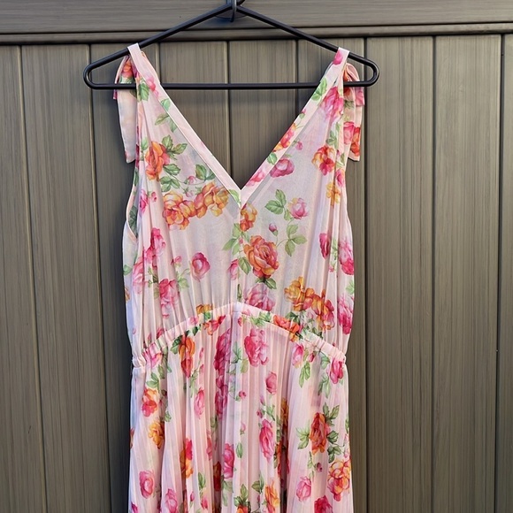 The Kooples Pleated Floral-Print Maxi Dress size 2 Bridal Shower Wedding Fairy - Picture 12 of 16